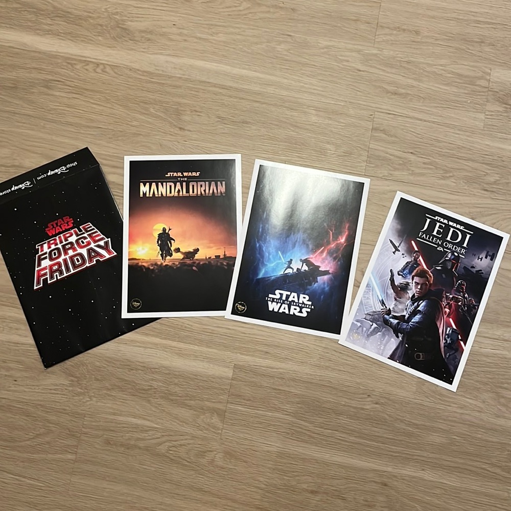 Disney Store Star Wars Lithos - Mandalorian, The Last Jedi, Jedi Fallen Order